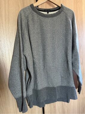 Rag & Bone Gray Crewneck Women's Oversized Drop Shoulder Sweater Pullover